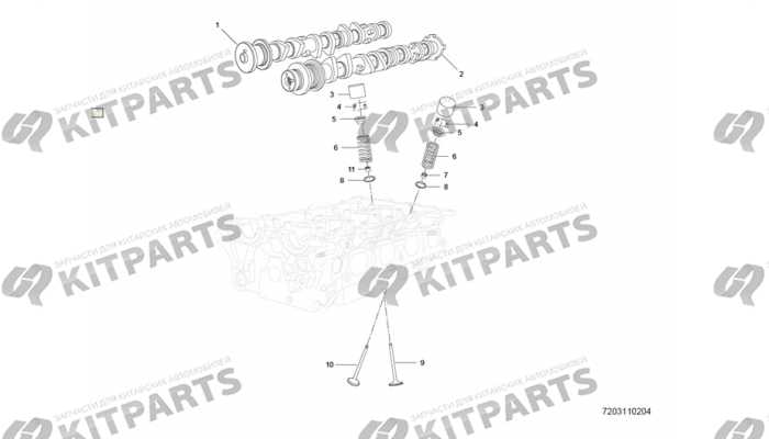 Валы распределительные и клапаны Lifan Cebrium