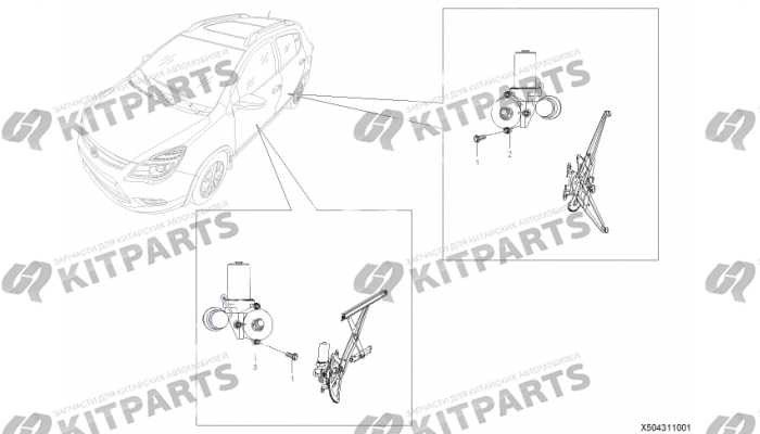 Мотор стеклоподъёмника Lifan X50