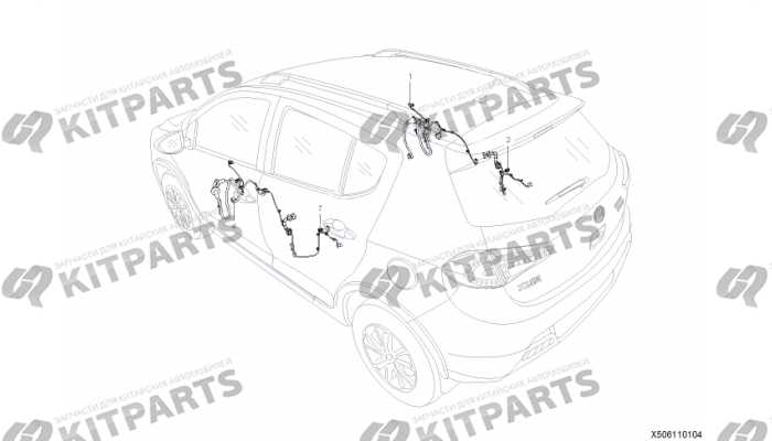 Жгут проводов двери Lifan X50