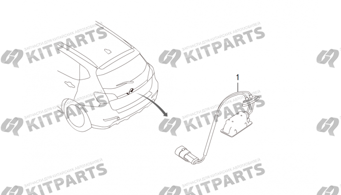 Подсветка номерного знака Haval H2