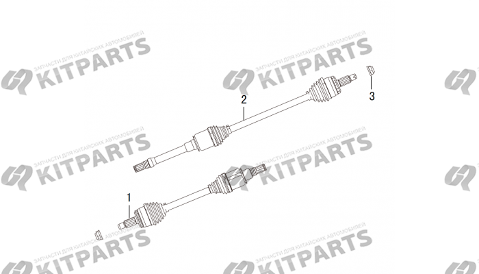Привод заднего колеса Haval H8