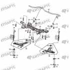Подрамник, передний стабилизатор и рычаги (МКПП)