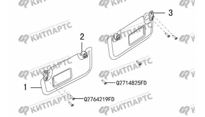 Козырек солнцезащитный Great Wall Hover H3 New