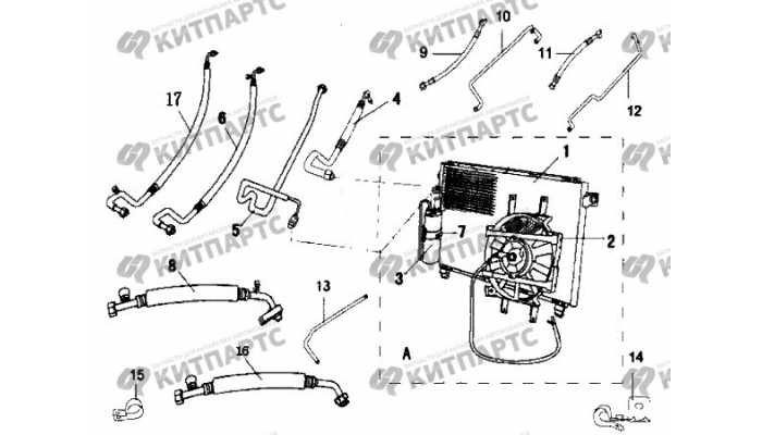 Радиатор, трубки, шланги кондиционера Great Wall Sailor