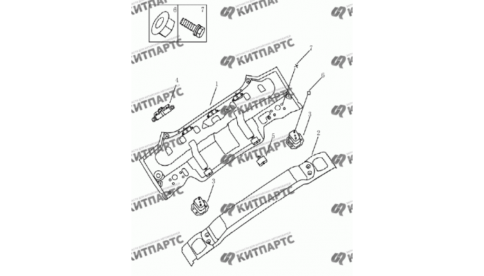 Панель задняя (седан) Geely Emgrand (EC7)